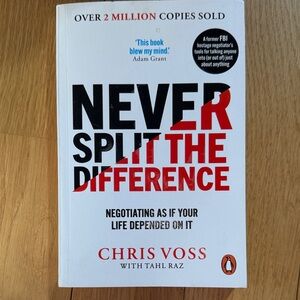 Never Split the Difference Book by Chris Voss